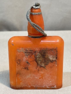 Original WWII German Gas Decontamination Salve Bottle with Partial Label