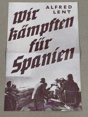Original Nazi Era German Advertisement Leaflet, Wir Kmpften fr Spanien
