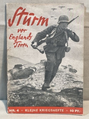 Original WWII German Youth Book, Sturm vor Englands Toren