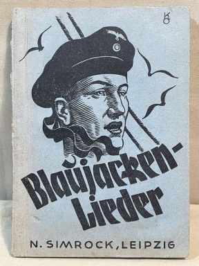 Original WWII German Kriegsmarine Book Blue-Jacket Songs, Blaujacken Lieder