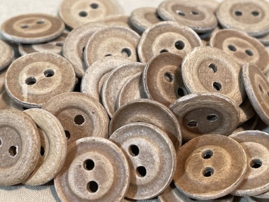 Original WWII German Pressed Paper Buttons - 15mm