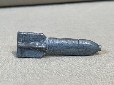 Original Nazi Era German Metal Weapons Stick Pin, BOMB