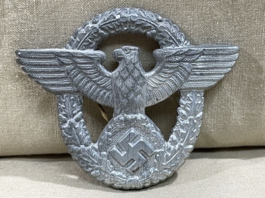 Original Nazi Era German Police Visor Cap Eagle