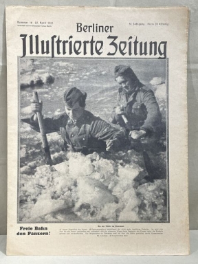 Original WWII German Magazine, Berliner Illustrierte Zeitung, Waffen-SS!