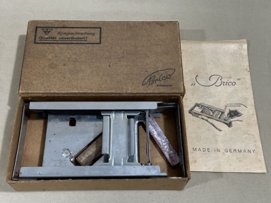 Original WWII Era German Razor Blade Sharpener in Original Box, War Packaging!