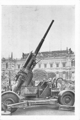 Original WWII German Postcard, Captured English Gun