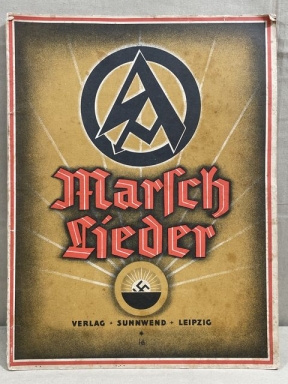 Original Nazi Era German SA March Songs Book, Marsch Lieder