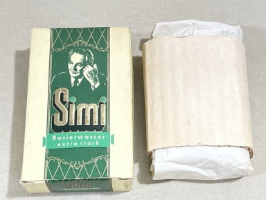 Original WWII Era German Simi Brand Aftershave Set, Rasierwasser