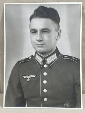 Original WWII German Heer (Army) Panzerjger Soldier in Waffenrock Photograph