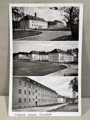 Original WWII German Postcard, Leibgarde Barracks
