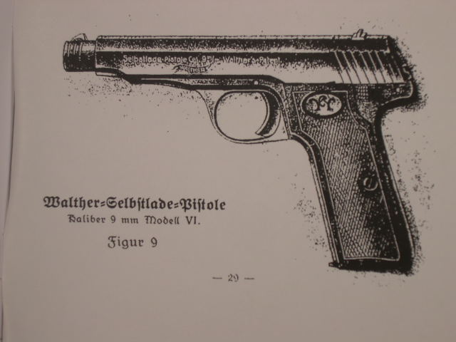 REPRINT - German Owner's Manual for Walther Pistols