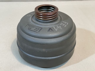 Original WWII German FE41 Gas Mask Filter with Transit Plug