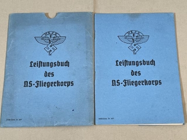 Original WWII German NSFK Leistungsbuch (Performance Book) with Slip Cover