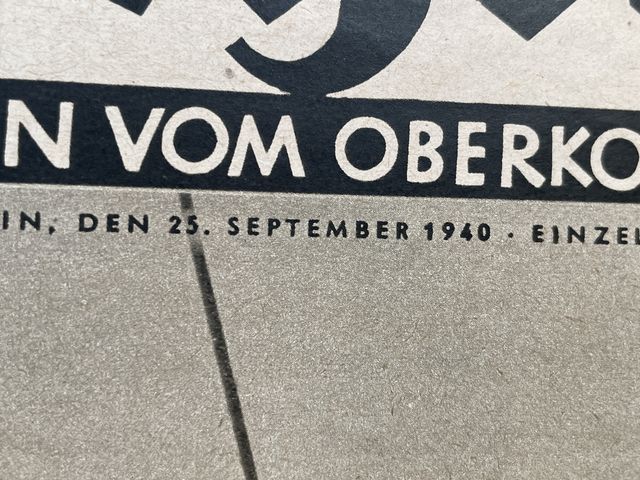 ドイツ国防軍機関誌Die Wehrmacht 第16号 1940年7月31日 ドイツ国防軍機関誌Die Wehrmacht 第16号 1940年7月31日 ドイツ