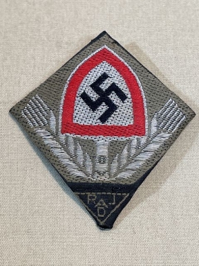 Original Nazi Era German RAD Male's Cap Insignia