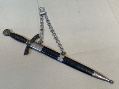 HOLD! Original Nazi Era German Luftwaffe 1st Model Dagger and Scabbard, Eickhorn