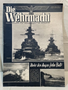 Original WWII German Die Wehrmacht Magazine, March 1942