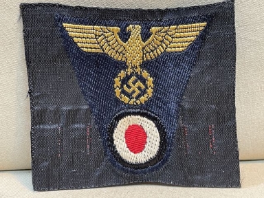 Original Nazi Era German Reichsbahn (Railroad) Overseas/M43 Cap Insignia