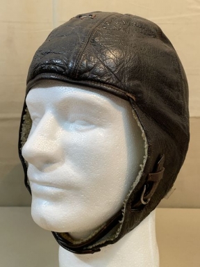 Original WWII German Luftwaffe Winter Flight Helmet, 1939 Size 57