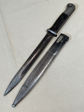 Original WWII German 98K Bayonet and Scabbard, MATCHING