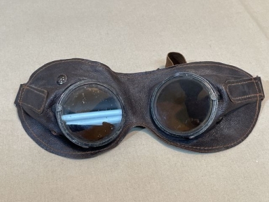 Original WWII German Sun Goggles with Brown Frames