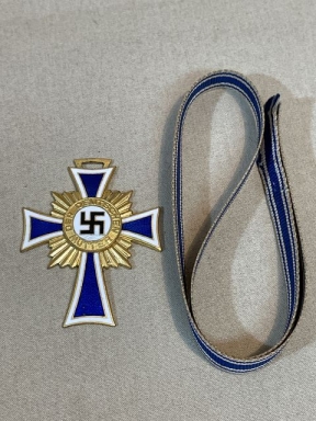 Original Nazi Era German Mother's Cross in Gold