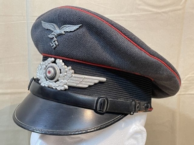 Original WWII German Luftwaffe (Air Force) Flak Artillery EM/NCO's Visor Cap