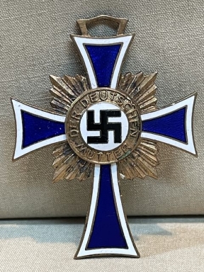 Original Nazi Era German Mother's Cross in Bronze