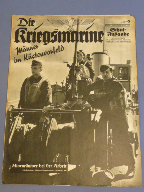 Original WWII German Magazine, DIE KRIEGSMARINE