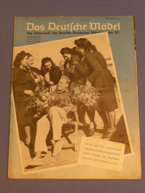 Original WWII German Hitler Youth Magazine, The German Girl