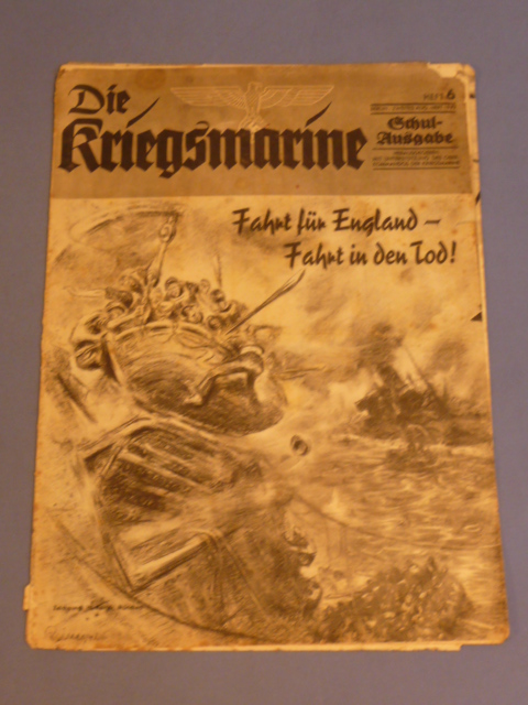 Original WWII German Magazine, DIE KRIEGSMARINE
