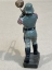 Original Nazi Era German Marching Trombone Player Toy Soldier, LINEOL