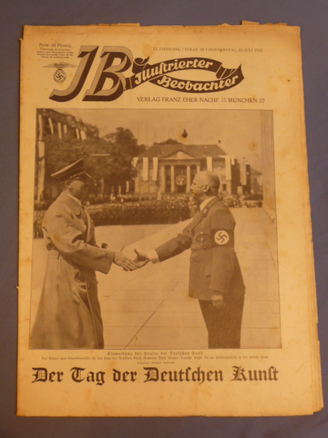 Original 1937 German Magazine, Illustrierter Beobachter, HITLER!