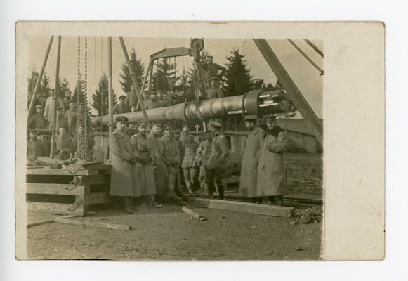 Original WWI German Photograph, Big Gun Repair