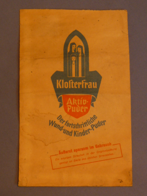 Original WWII Era German Paper Packet for Active Powder