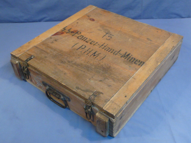 RARE! Original WWII German Box for SS Anti-Tank Hand Mines