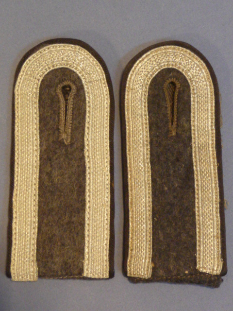 Original WWII German Luftwaffe Construction NCO Shoulder Straps, Pair