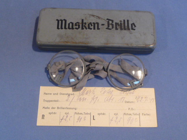 Original WWII German Masken-Brille (Gas Mask Glasses)