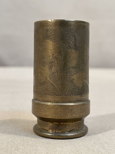 Bunker Militaria: Original WWII German 25mm Brass Shell Casing
