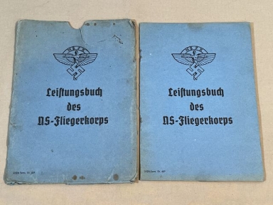 Original WWII German NSFK Leistungsbuch (Performance Book) with Slip Cover