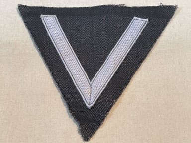 Original WWII German Luftwaffe Mechanic's Coveralls Sleeve Insignia, HBT Backing