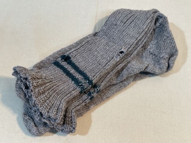 Original WWII German Soldier's Size-Ring Wool Socks, SIZE 2 PAIR