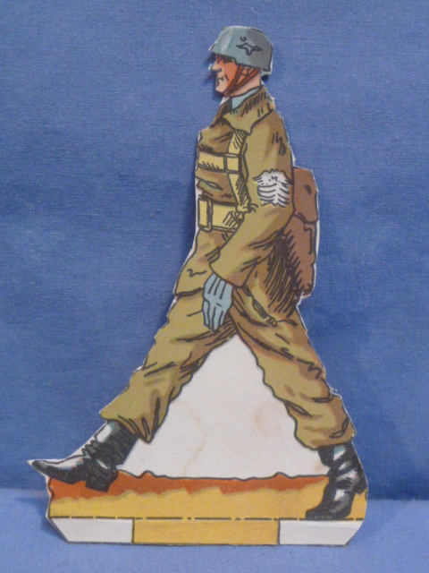 Original WWII German Paper Cut-Out, Fallschirmj�ger Officer!