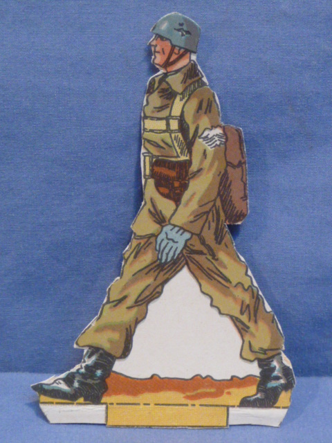 Original WWII German Paper Cut-Out, Fallschirmj�ger Officer!