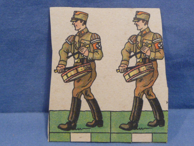 Original WWII German Paper Cut-Out, SA Parade Drummers