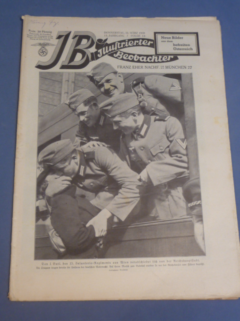 Original 1938 German Magazine, Illustrierter Beobachter