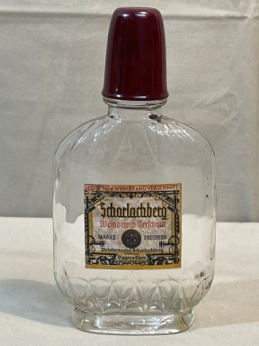 Original WWII Era German Scarlet Mountain Brandy Blend Empty Bottle