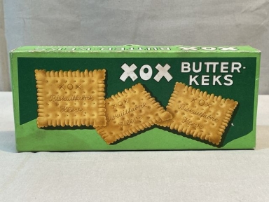 Original WWII German Soldier's Ration Item, XOX Butter-Keks Box