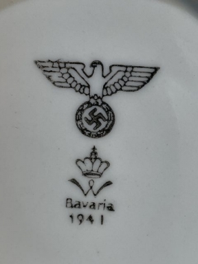Original WWII German Army Mess Hall Coffee Cup Saucer
