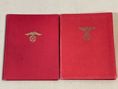 Original Nazi Era German NSDAP (Nazi Party) Member's ID/Dues Books, Early & Late
